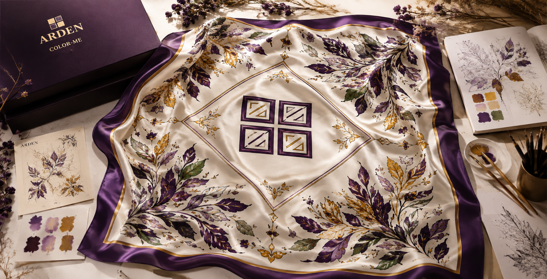Original ARDEN bandana design created as a Signature Collection concept.